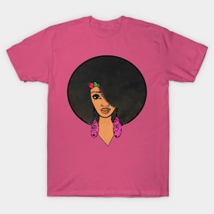 Beautiful Afro indian Women Sista T-Shirt